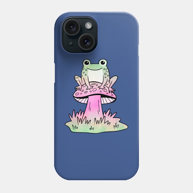 Frog and Mushroom Phone Case by grrrenadine