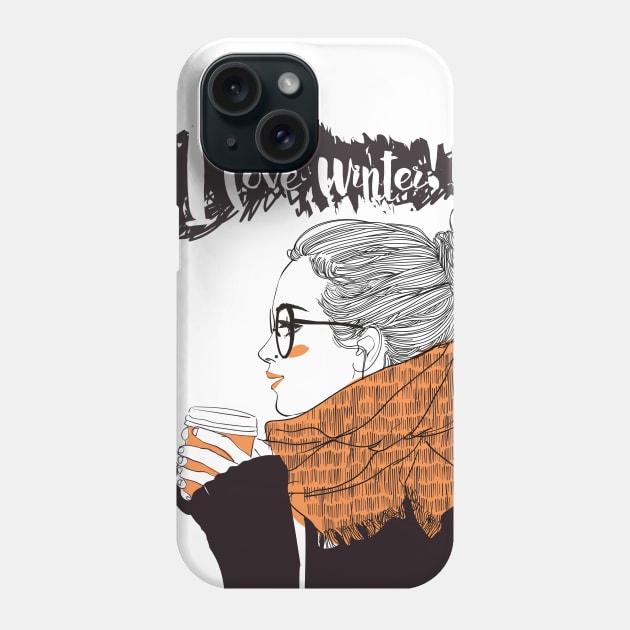 Winter Love Phone Case by EveFarb