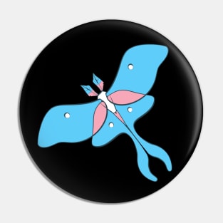 Trans Pride Moth Pin