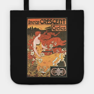 American Crescent Cycles - Vintage Bicycle Poster from 1899 Tote