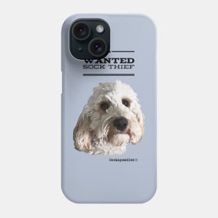 Cockapoo / Doodle Dog Sock Thief Phone Case