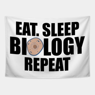 Biology - Eat Sleep Biology Repeat Tapestry