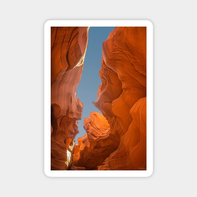 Slot Canyon by Nature, Page Arizona Magnet by BrianPShaw