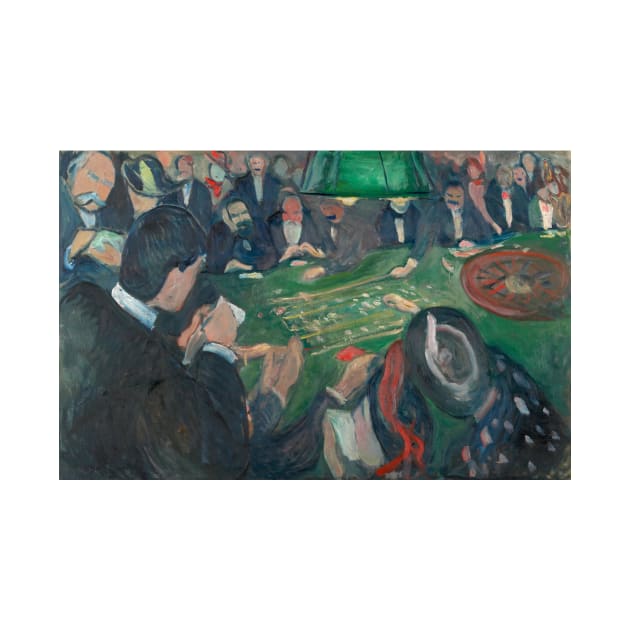 At the Roulette Table in Monte Carlo by Edvard Munch by Classic Art Stall