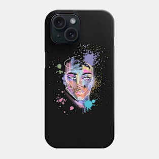 Art Girl - Paint Spatter Pastel Colorful Artist Phone Case