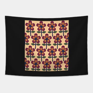 Poppies in a row Tapestry