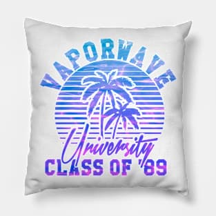 Vaporwave University Pillow