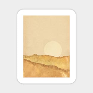 Abstract warm sunset, desertscape Magnet