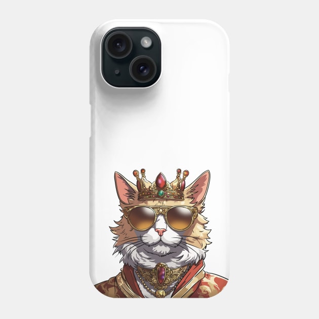 Regal Whisker Majesty Phone Case by FallenClock