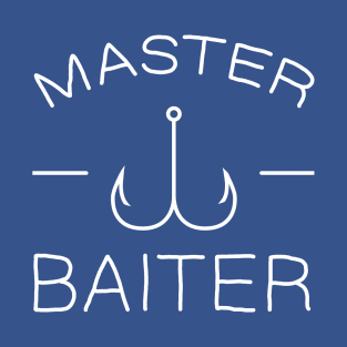 Master Baiter - Fishing White T-Shirt