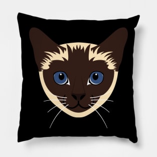 Siamese Cat Head Pillow