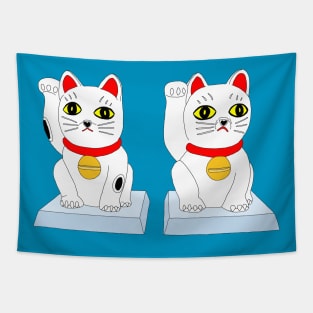 Love Fortune Maneki Neko Tapestry