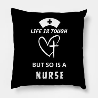 christian nurse strong Pillow