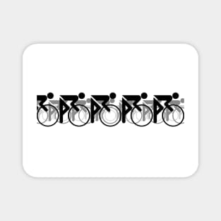 The Bicycle Race 2 Black Repost Magnet