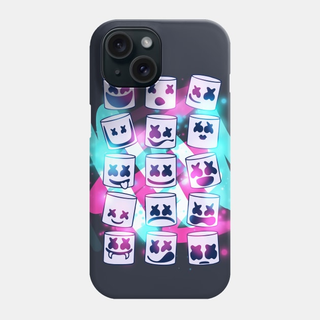 Marshmello Neon smile Phone Case by DenielHast