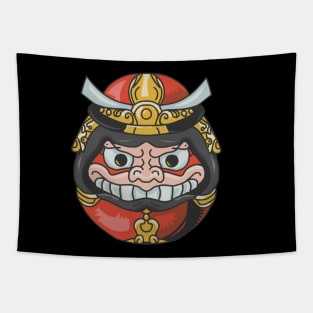 Daruma Samurai Doll Tapestry