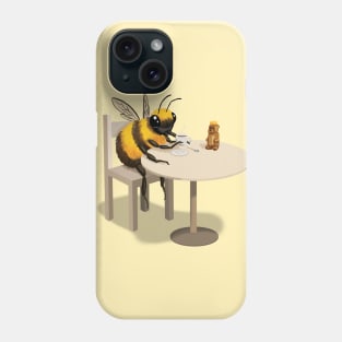 Bee Drinking Tea Phone Case