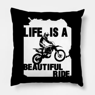 Embracing Life's Journey - life is a beautiful ride Pillow