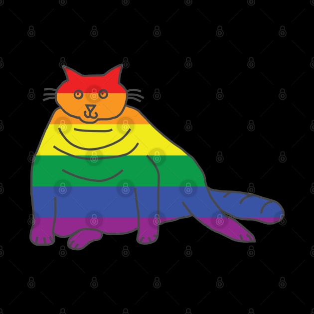 Chonk Cat Pride by ellenhenryart