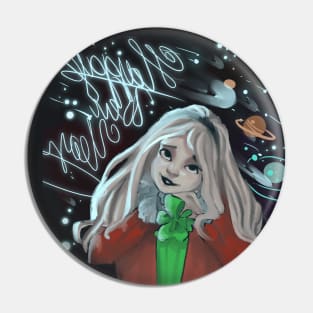 Christmas girl Pin