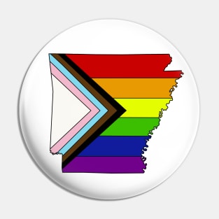Progress pride flag - Arkansas Pin