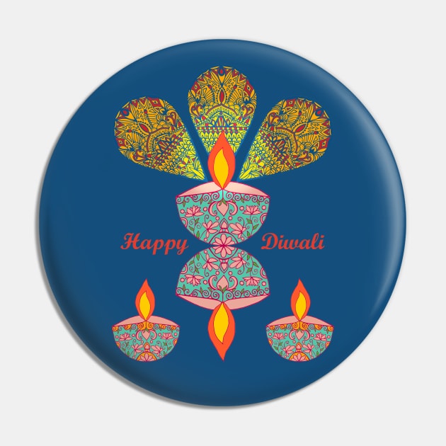 Diwali Lamps Pin by MitaDreamDesign