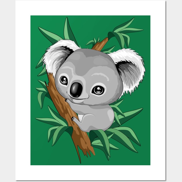 Koala Art Print by Animal Crew - Pixels Merch