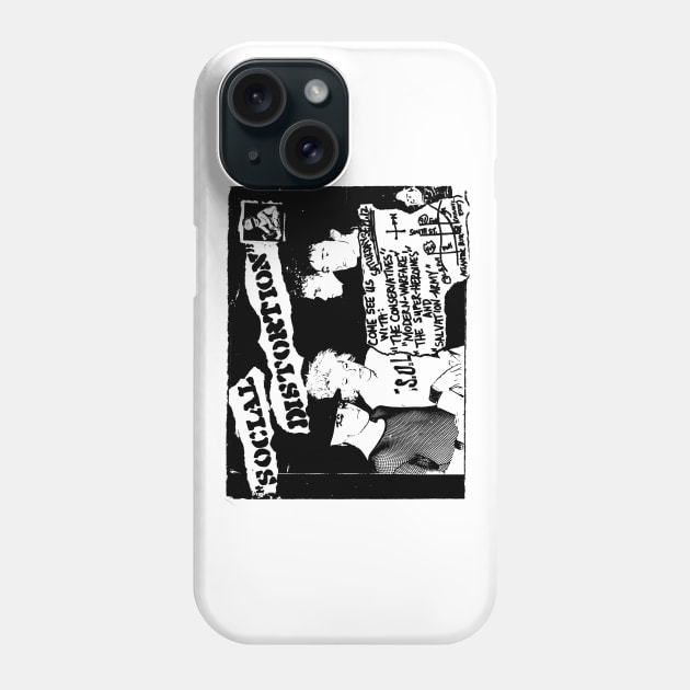 Social Distortion Punk Flyer Phone Case by Punk Flyer Archive