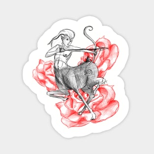 Centaur with roses Magnet