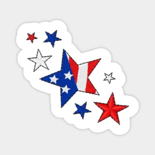 American Stars Embroidery Magnet