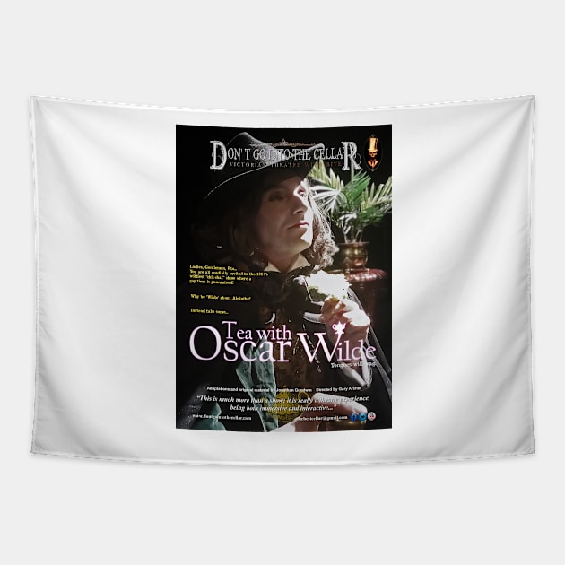 Don't Go Into The Cellar - Oscar Wilde Poster Tapestry by mxpublishing