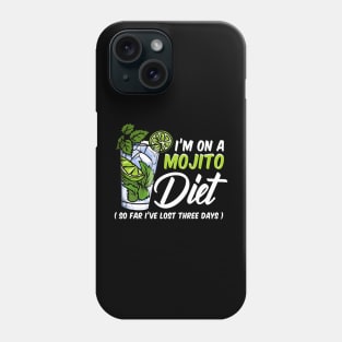 Mojito Diet Funny Party Cocktail Mix Tee Bartender Quotes Phone Case