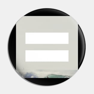 Surfing Equality Design Pin