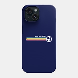 Retro Stripes Peace Love Choir Phone Case