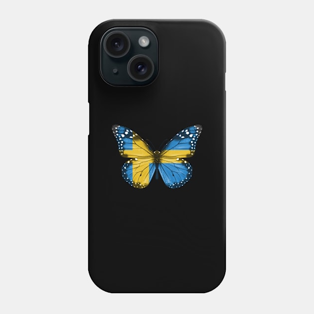 Swede Flag  Butterfly - Gift for Swede From Sweden Phone Case by Country Flags