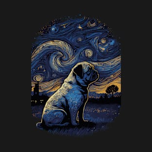 Pug Starry Night T-Shirt