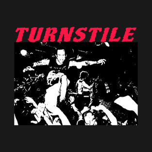 Turnstile black white T-Shirt