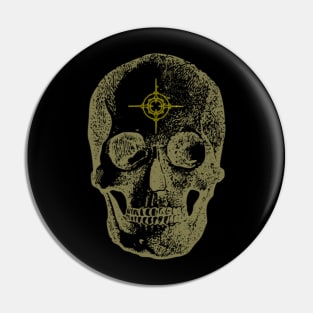 Skull Cross Target Pin