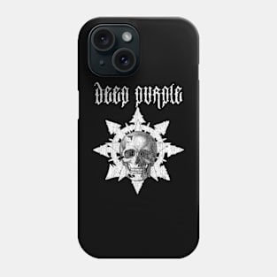 Deep purple skull Phone Case