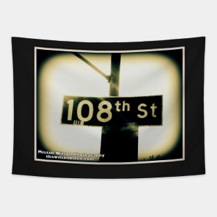 108th Street1, Los Angeles, California by Mistah Wilson Tapestry