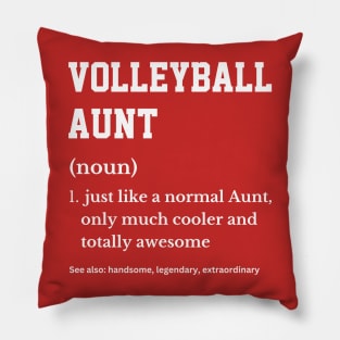 Volleyball Number 3 Aunt Volleyball Aunt Definition Funny Pillow