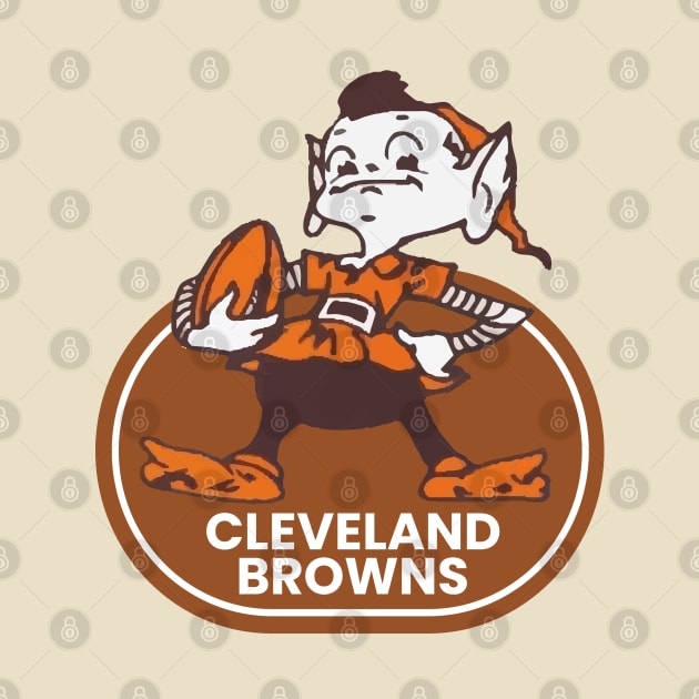 Cleveland Browns with Iconic Elf by Semhar Flowers art