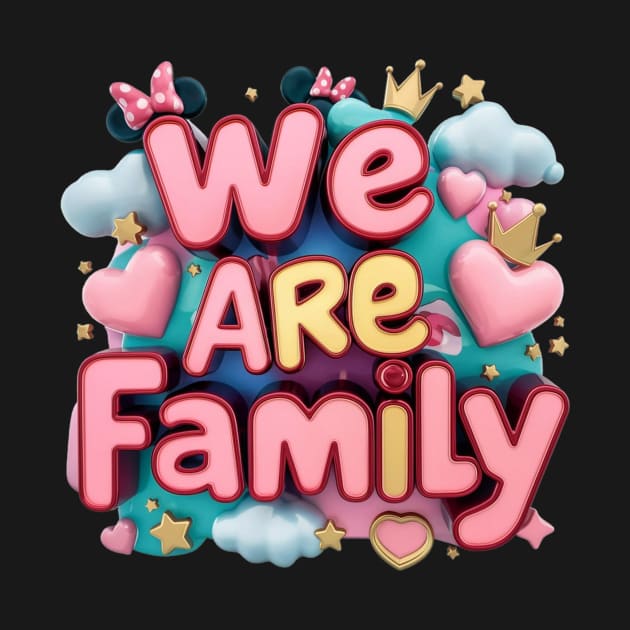 We Are Family by Vector Design Mart