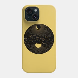 A Lovestory in space - Sun Moon Clouds | Positivity Phone Case