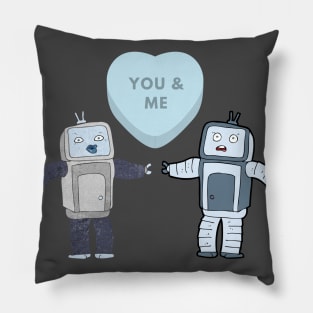 Me and you are Robot Pillow