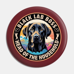 Black Lab Boss Pin