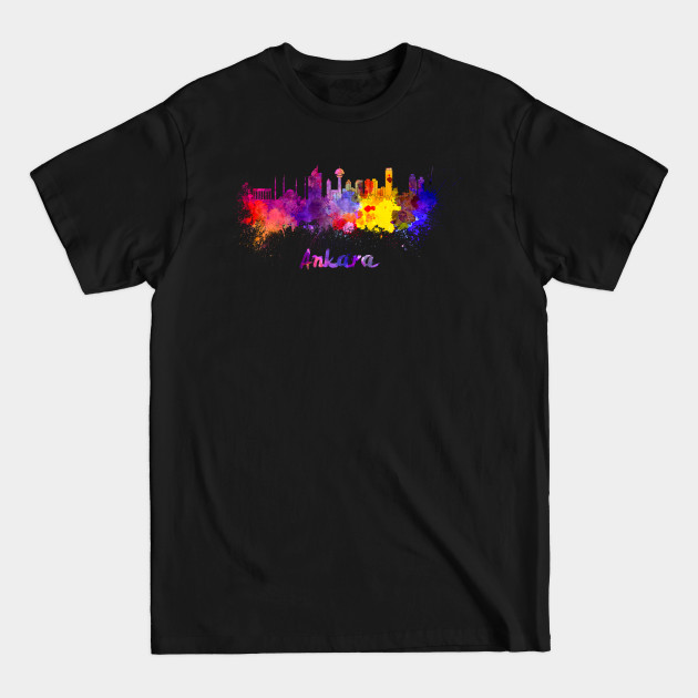 Discover Ankara skyline in watercolor - Ankara - T-Shirt