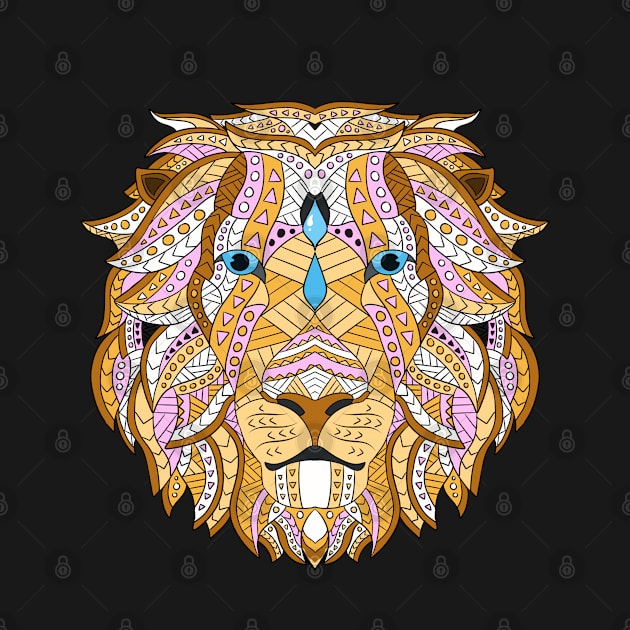 Lion Head Ethnic by Tebscooler