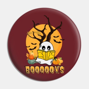 Cute Booooks Ghost Read More Books Funny Teacher Halloween Pin