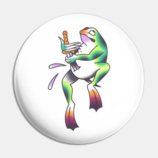 Kamikaze Frog Pin